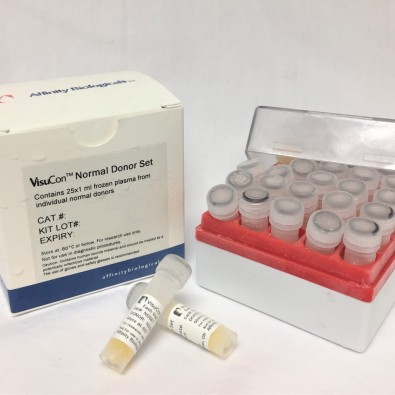 VisuCon Normal Donor Set – 25 individual donor plasmas – Frozen (Terms A & B)