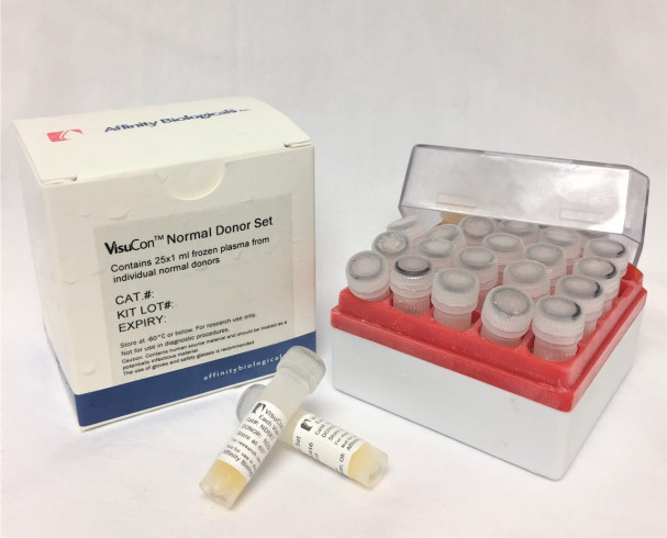 VisuCon Normal Donor Set – 25 individual donor plasmas – Frozen (Terms A & B)