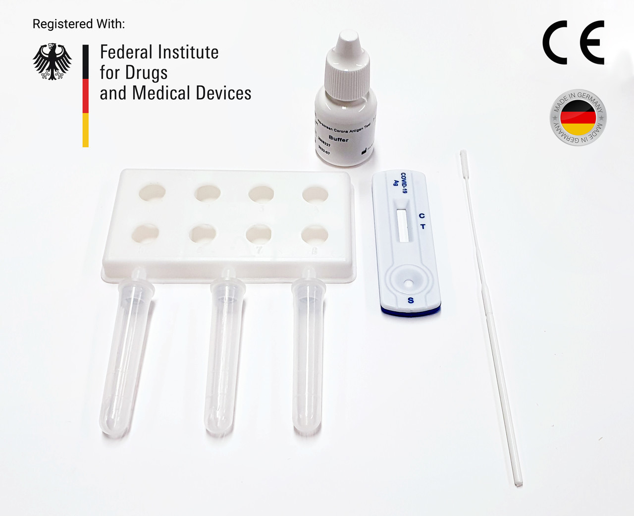 COVID-19 Rapid Antigen Test (CE Marked 15min Nasal Swab) 10 Test Kit