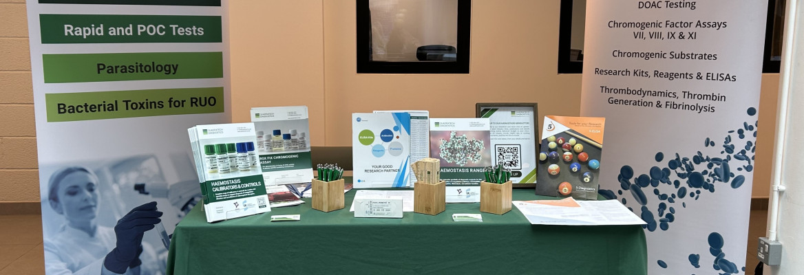Quadratech Diagnostics stand at UK NEQAS for Clinical and Laboratory Haemostasis